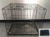 BLACK 70x50x60cm Pet Cage - 70CM Wide Collapsible Metal Pet Cage