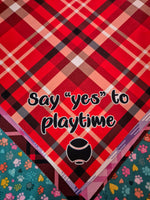 Tie on Dog Bandana - assorted sayings