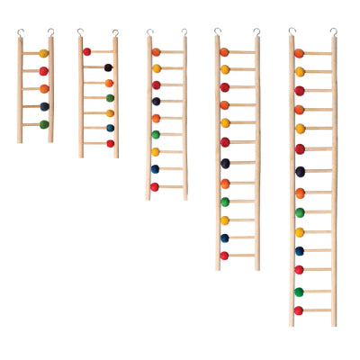 Avi One Bird Toy - Wooden Ladder 12 Rung With beads - in store only