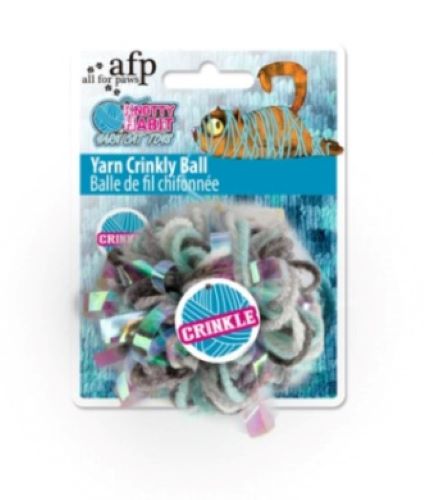 AFP Knotty Habit Cat Yarn Crinkly Ball