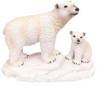 Aqua One Ornament Polar Bear & Baby 12.7 X 6.7 X 9.8cm
