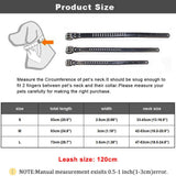 Leather Dog Collar And Leash Set