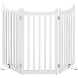 Indoor Pet Barrier for Doorway Dog Pen Wooden Pet Gate