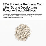 PIDAN 3-in-1 Blend Cat Litter (Tofu, Spherical Bentonite Clay,  Activated Carbon Infused Tofu)