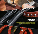 Leather Dog Collar And Leash Set