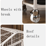 60cm Medium Dog Crate Dog Kennel Dog Kennel Heavy Duty Metal Tube