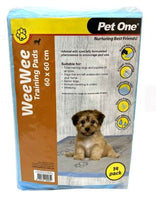 Pet One Wee Wee 14 Pack Training Pad 60x60cm Absorbency 1300m