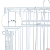 Open Top Travel Bird Cage with Open Play Top for Budgie Finch Green Cheek Canary