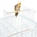 Open Top Travel Bird Cage with Open Play Top for Budgie Finch Green Cheek Canary