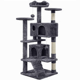 54.5'' Tall Cat Tree Condo Kitten Tree Tower Cat Tower