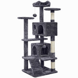 54.5'' Tall Cat Tree Condo Kitten Tree Tower Cat Tower