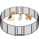 Yaheetech 2-Pack 8-Panel Pet Playpen with Gate Foldable Dog & Puppy Fence