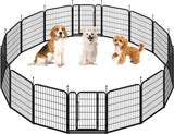 Yaheetech 2-Pack 8-Panel Pet Playpen with Gate Foldable Dog & Puppy Fence
