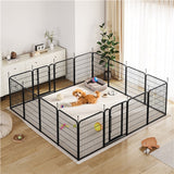 Yaheetech 2-Pack 8-Panel Pet Playpen with Gate Foldable Dog & Puppy Fence
