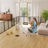 Yaheetech 2-Pack 8-Panel Pet Playpen with Gate Foldable Dog & Puppy Fence