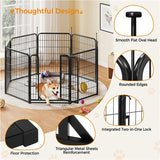Yaheetech 2-Pack 8-Panel Pet Playpen with Gate Foldable Dog & Puppy Fence