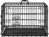 76 cm Dog Crate Foldable Metal Wire Dog Cage Pet Kennel