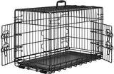76 cm Dog Crate Foldable Metal Wire Dog Cage Pet Kennel