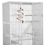 175.5cm H Extra Large Bird Cage Rolling Metal Pet Cage