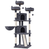 192cm Large Cat Tree – Multi-Level Cat Tower with Condo, Scratching Posts & Cat-Ear Perches