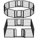 12 panels 60cm Tall Dog Playpen Panels Dog Pen Pet Exercise Barrier