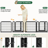 12 panels 60cm Tall Dog Playpen Panels Dog Pen Pet Exercise Barrier