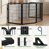 Yaheetech Heavy Duty Steel Expandable Pet Playpen Dog Pen 8-32 Panels, 80cm Height