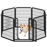 Yaheetech Heavy Duty Steel Expandable Pet Playpen Dog Pen 8-32 Panels, 80cm Height