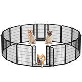 Yaheetech Heavy Duty Steel Expandable Pet Playpen Dog Pen 8-32 Panels, 80cm Height