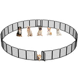 Yaheetech Heavy Duty Steel Expandable Pet Playpen Dog Pen 8-32 Panels, 80cm Height