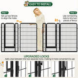 12 Panels 120cm Tall Iron Dog Cat Exercise Barrier Dog Pen Dog Playpen