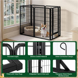 12 Panels 120cm Tall Iron Dog Cat Exercise Barrier Dog Pen Dog Playpen