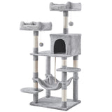 Multilevel Cat Tree Cat Tower Cat Scrathing Posts With Hammock