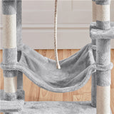 Multilevel Cat Tree Cat Tower Cat Scrathing Posts With Hammock