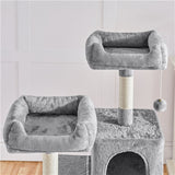Multilevel Cat Tree Cat Tower Cat Scrathing Posts With Hammock
