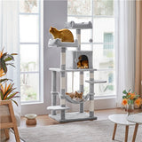Multilevel Cat Tree Cat Tower Cat Scrathing Posts With Hammock