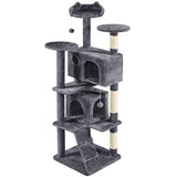 178cm Multilevel Cat Tree Tower with 2 Condos, 3 Perches & Sisal Posts