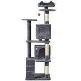 178cm Multilevel Cat Tree Tower with 2 Condos, 3 Perches & Sisal Posts