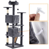 178cm Multilevel Cat Tree Tower with 2 Condos, 3 Perches & Sisal Posts