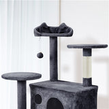 203cm H Plush Cat Tree Multilevel Indoor Cat Tower