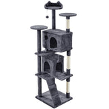 Yaheetech 80" Tall Cat Tree — Extra Large Multi-Level Cat Tower with Big Condo, Ladder & Scratching Posts