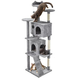 Yaheetech 80" Tall Cat Tree — Extra Large Multi-Level Cat Tower with Big Condo, Ladder & Scratching Posts