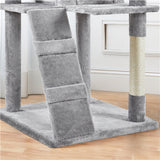 Yaheetech 80" Tall Cat Tree — Extra Large Multi-Level Cat Tower with Big Condo, Ladder & Scratching Posts