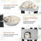 63″ Multilevel Heavy-Duty Cat Tree with Thick Scratching Posts