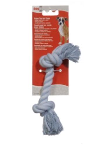 Dogit Rope Toy Blue 18cm XSml  These durable Dogit Knotted Rope toys help contribute to your dogs dental hygiene. As your dog chews the cotton fibers gently clean teeth and gums, help to reduce plaque and gum disease. Made from natural biodegradable materials, machine washable.