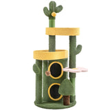Oasis-Themed Cat Tree Cat Tower Fleece-covered Cat Tower
