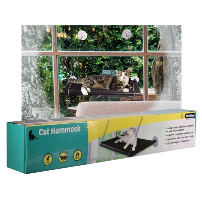 Pet One  Cat Window Hammock 67 L X 40cm D Black