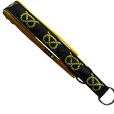 Black & Yellow Knot (yellow backing) Soft Martingale Collar