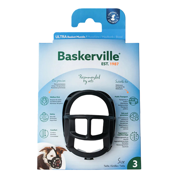 Baskerville Muzzle Ultra Size 3 Black