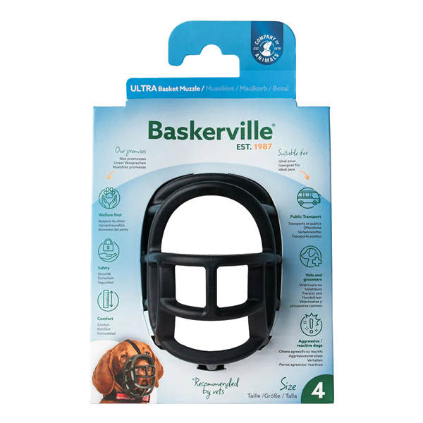 Baskerville Muzzle Ultra Size 4 Black